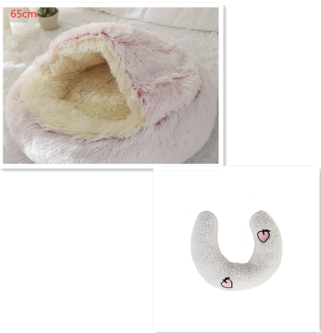 Winter Bed Round Plush Warm Bed