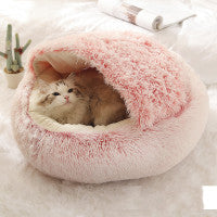 Winter Bed Round Plush Warm Bed