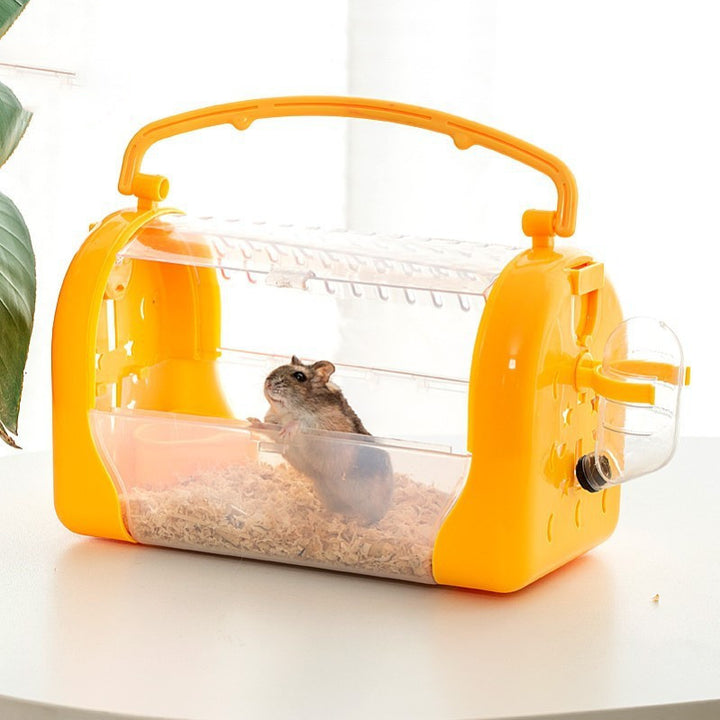 Portable Cage To Go Out Transparent Hamster Bag