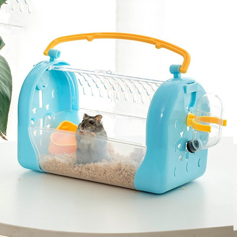 Portable Cage To Go Out Transparent Hamster Bag