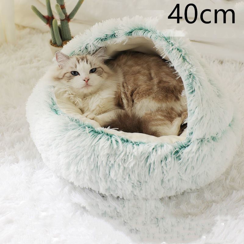 Winter Bed Round Plush Warm Bed