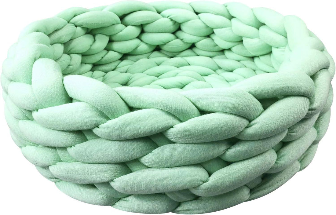 Knitted Round Pet Bed