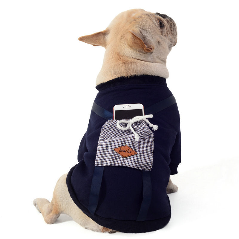 Pet dog padded sweater coat