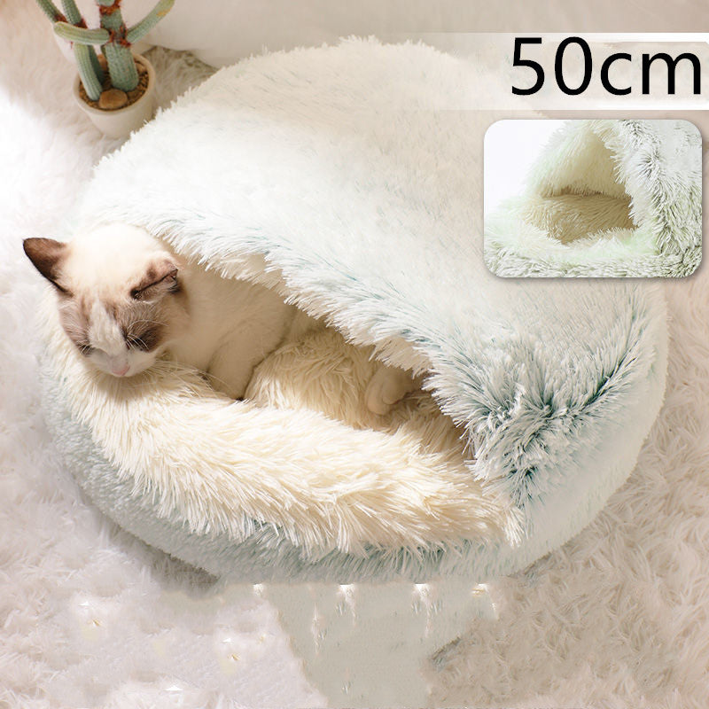 Winter Bed Round Plush Warm Bed