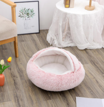 Winter Bed Round Plush Warm Bed