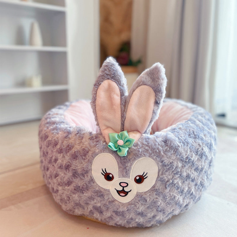 Universal Winter Plush Cushion Round Bed