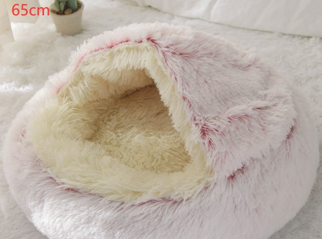 Winter Bed Round Plush Warm Bed