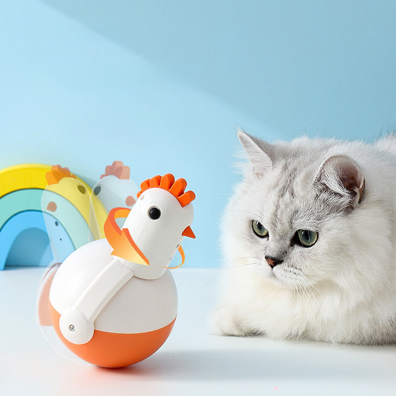 Electric Cat Chicken Glass Laser Sound Cat Toy