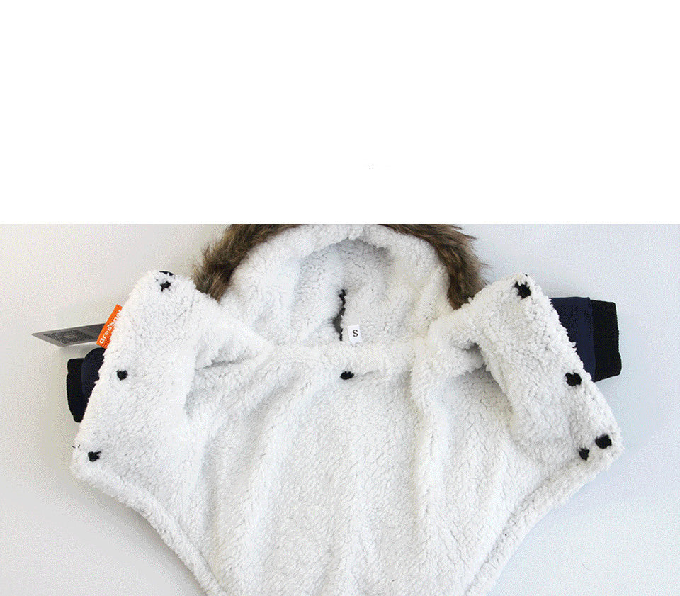 Pet Warm  Coat Traction Rope Clothes