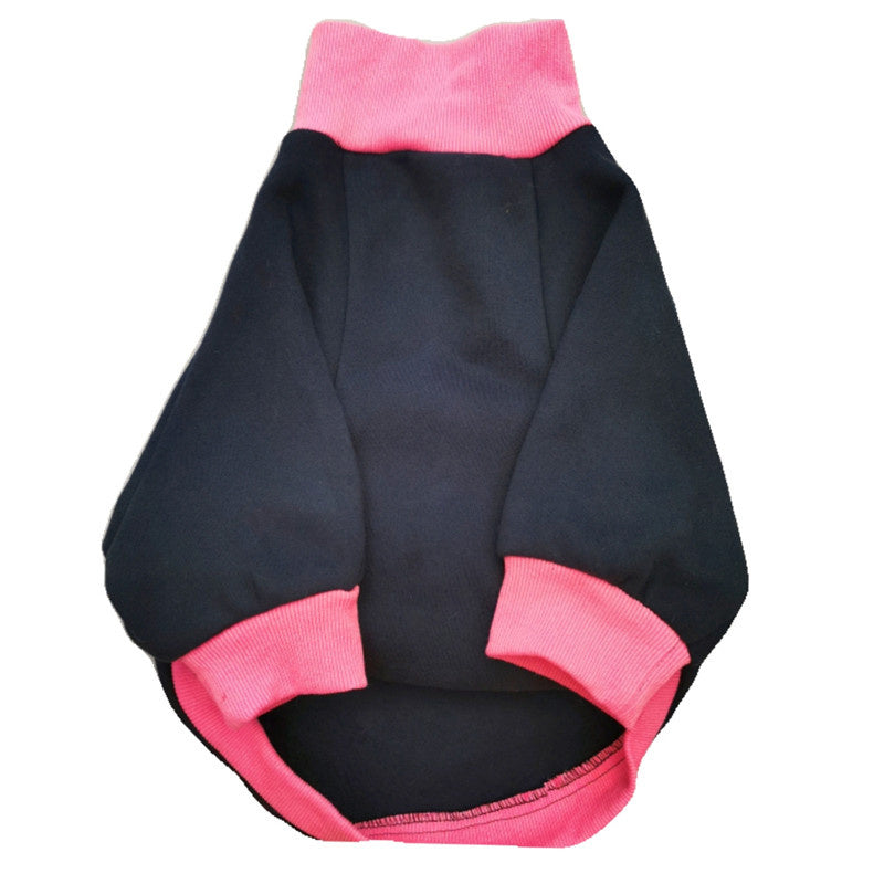 Pet Plus Fleece Warm Fluorescent Contrast Sweater