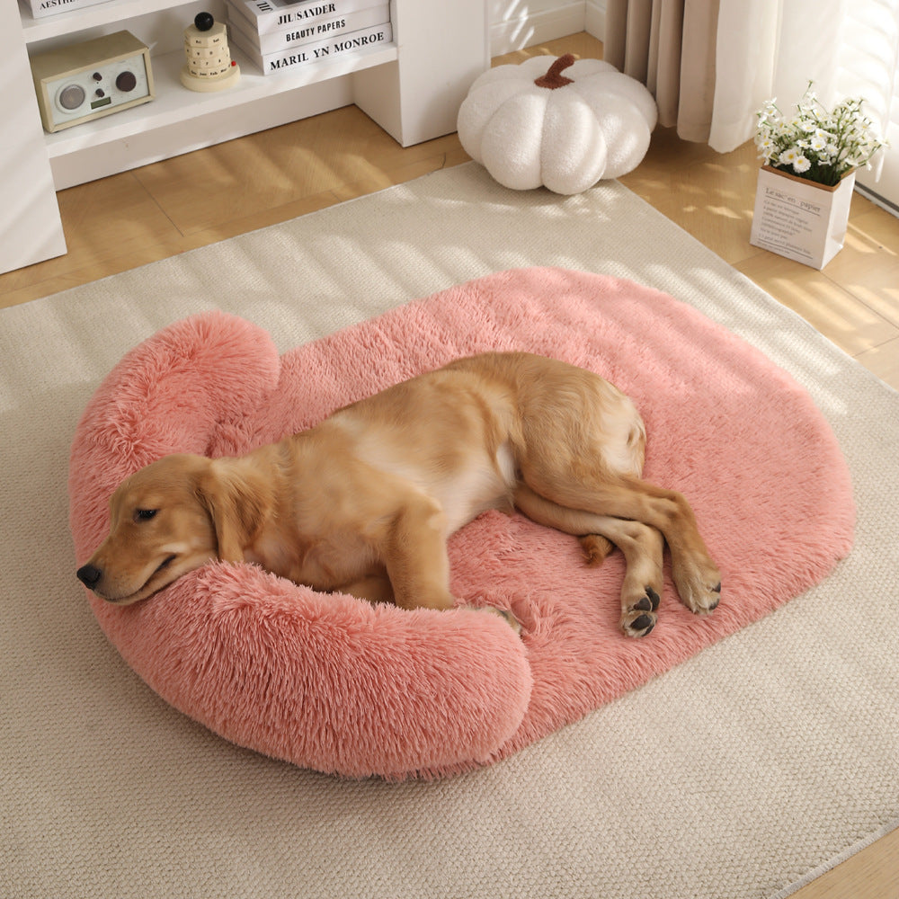 Plush Pet Bed Warm Cushion