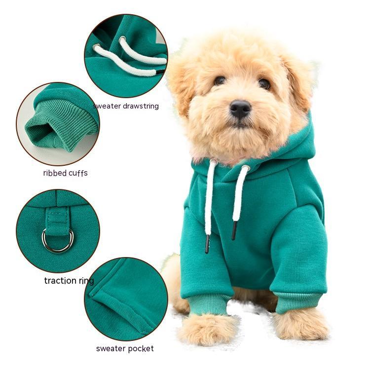Pet Fashion Simple Hooded Sweater