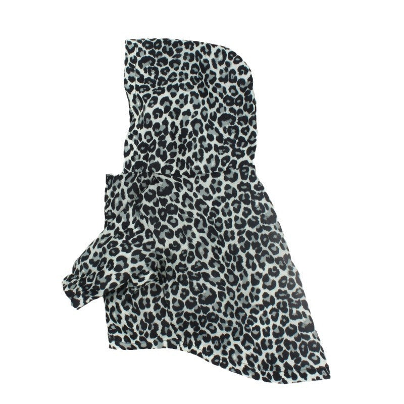 Pet Dog Coat Leopard Print Trench Coat