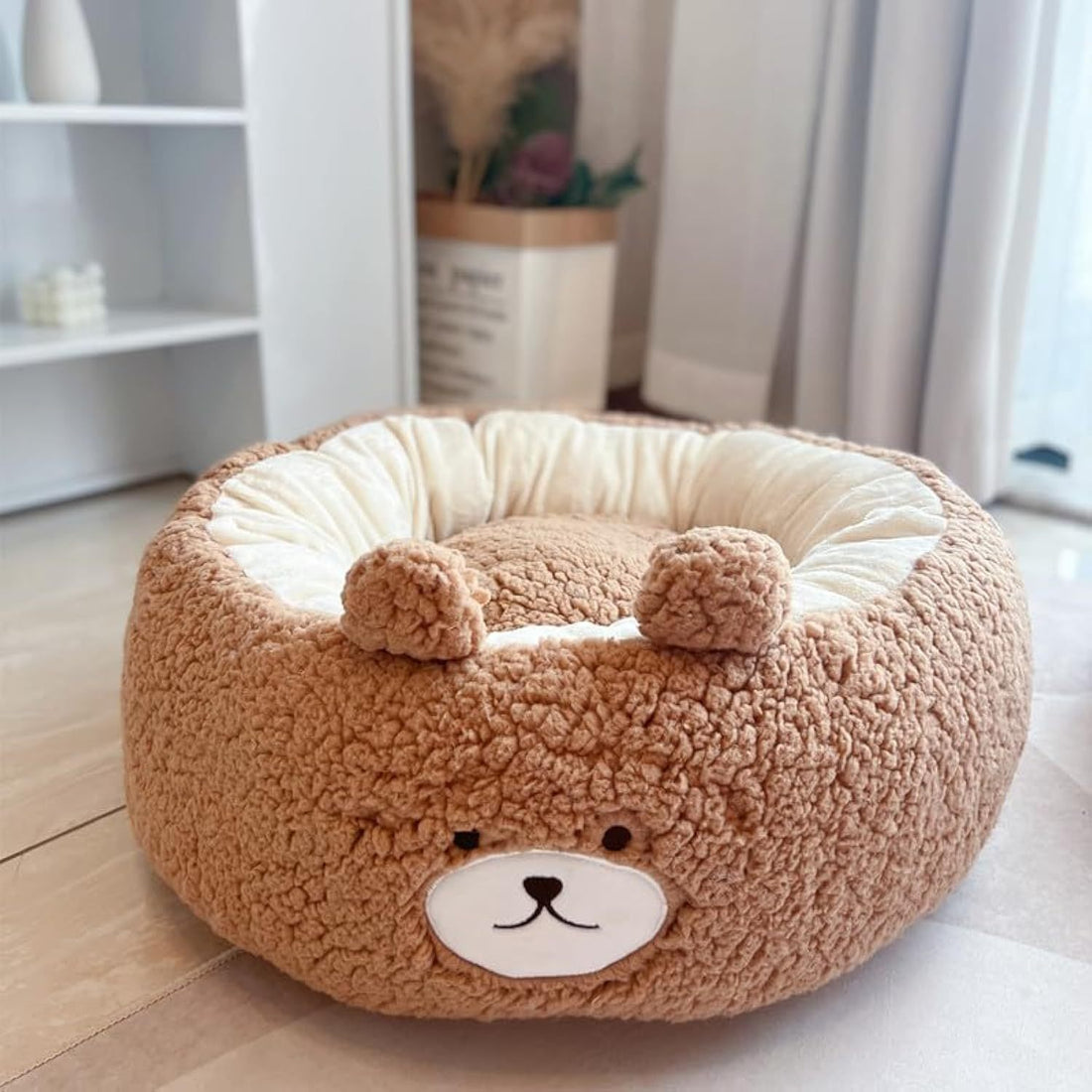 Universal Winter Plush Cushion Round Bed